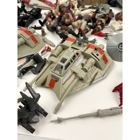 VTG Star Wars 1990s Action Figures Kenner Ships Micro Machines Lot Bundle - Picture 12 of 16